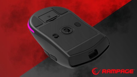 Rampage Prote M5 mysz gamingowa bezprzewodowa 24000 DPI 1000Hz RGB czarna