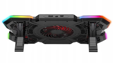 Rampage S47 CoolFlow podstawka chłodząca pod laptop 12-17 RGB regulowana