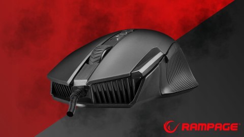 Rampage SMX G39 Comfort myszka gamingowa 12800 DPI programowalna RGB czarna