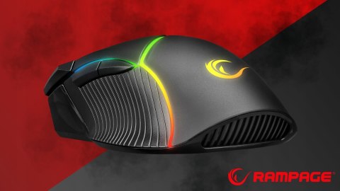 Rampage SMX G39 Comfort myszka gamingowa 12800 DPI programowalna RGB czarna