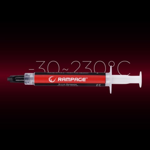 Rampage TM-502HP pasta termoprzewodząca 2g silikonowa 13.4 W/m-K z IPA