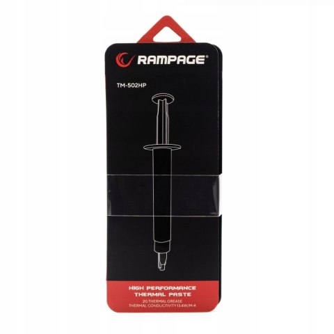 Rampage TM-502HP pasta termoprzewodząca 2g silikonowa 13.4 W/m-K z IPA