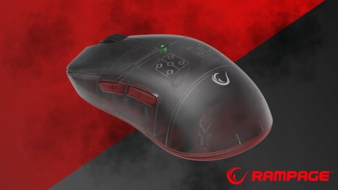 Rampage Tilion mysz bezprzewodowa gaming 24000 DPI Huano USB-C czarna