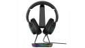 Rampage Tower T14 Stojak na słuchawki gaming RGB hub 2x USB stabilny czarny