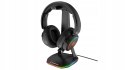 Rampage Tower T14 Stojak na słuchawki gaming RGB hub 2x USB stabilny czarny