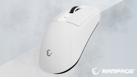 Rampage Zenith Pro mysz bezprzewodowa ultralekka 26000 DPI PAW3395 biała