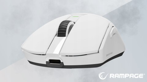 Rampage Zenith Pro mysz bezprzewodowa ultralekka 26000 DPI PAW3395 biała