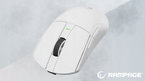 Rampage Zenith Pro mysz bezprzewodowa ultralekka 26000 DPI PAW3395 biała