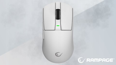 Rampage Zenith Pro mysz bezprzewodowa ultralekka 26000 DPI PAW3395 biała