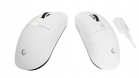 Rampage Zenith Pro mysz bezprzewodowa ultralekka 26000 DPI PAW3395 biała