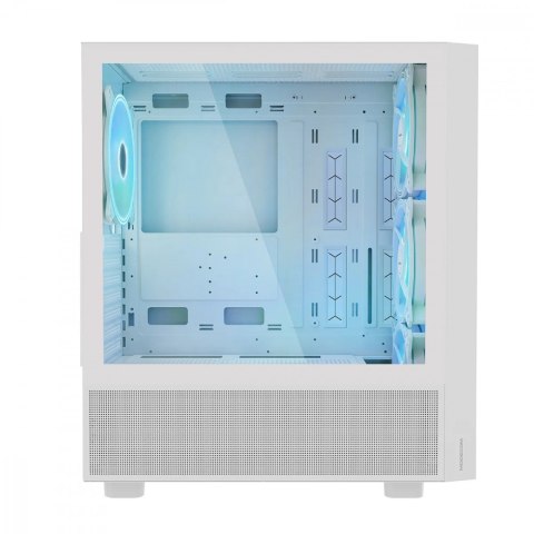 Obudowa MODECOM Breeze ARGB Flow Midi biała z hartowanym szkłem