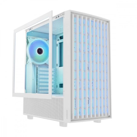 Obudowa MODECOM Breeze ARGB Flow Midi biała z hartowanym szkłem