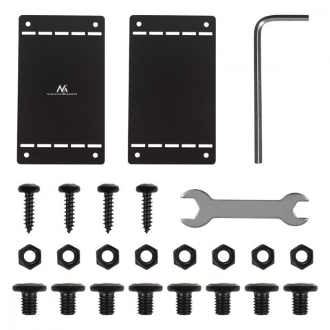 Organizer na kable Maclean MC-107 B kompaktowy podbiurkowy czarny