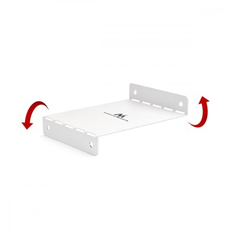 Organizer kabli Maclean MC-107 kompaktowy podbiurkowy biały stalowy