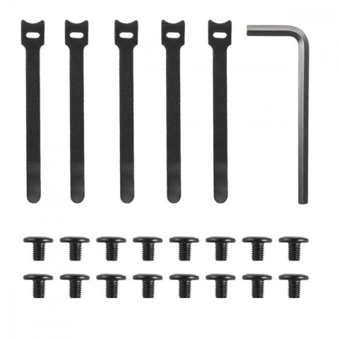 Organizer Maclean MC-104 B podbiurkowy na kable czarny solidny