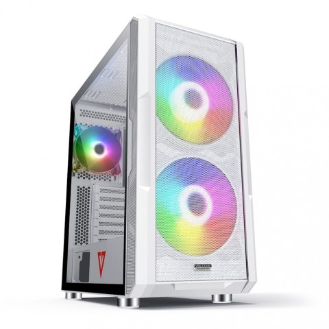 Obudowa Modecom Volcano Amirani ARGB biała z USB C i RGB LED