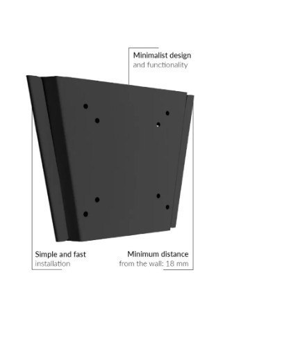 Edbak Uchwyt ścienny płaski GD22 minimalistyczny 10-29 cala