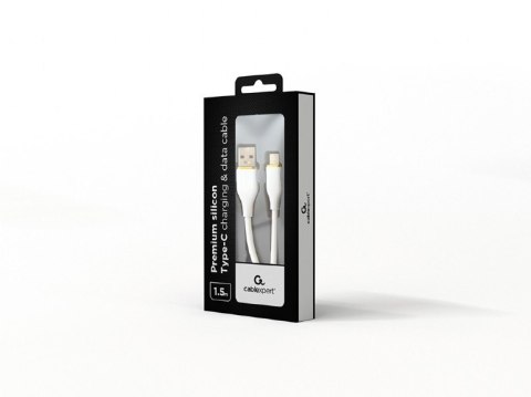 Kabel USB C Gembird 1.5M biały do smartfonów i tabletów stylowy