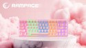 Klawiatura Rampage REBEL mechaniczna niskoprofilowa gamingowa różowa