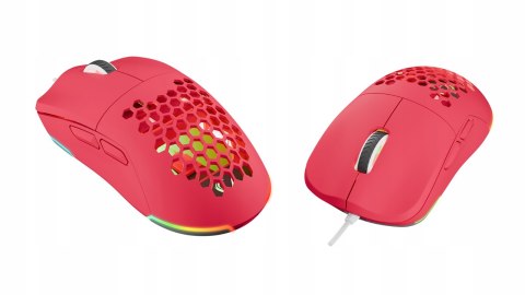 Rampage BLINK myszka gamingowa 12800 DPI RGB różowa ergonomiczna