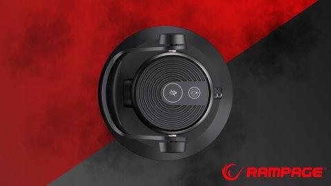 Rampage Diyez mikrofon gamingowy dotykowy RGB USB C czarny