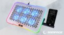 Rampage FREEZ Podstawka chłodząca laptopy 9-17 6 wentylatorów RGB srebrna