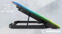 Rampage FREEZ Podstawka chłodząca laptopy 9-17 6 wentylatorów RGB srebrna