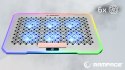 Rampage FREEZ Podstawka chłodząca laptopy 9-17 6 wentylatorów RGB srebrna