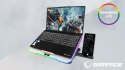 Rampage FREEZ Podstawka chłodząca laptopy 9-17 6 wentylatorów RGB srebrna