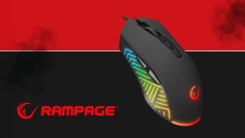 Rampage Mysz SPEAR V2 gamingowa RGB 12800 DPI 1kHz makro