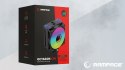 Rampage Octagon C70 Chłodzenie procesora 120mm ARGB LGA1700 AM5 LCD białe