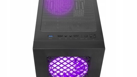 Rampage PLAID V1 Obudowa PC Mid Tower RGB okno hartowane czarna gamingowa