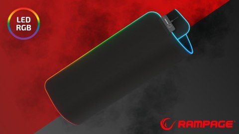Rampage Podkładka pod mysz MP-23 RGB podświetlana LED antypoślizgowa gaming