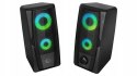 Rampage RMS-X9 Głośniki 2.0 RGB gamingowe USB kompaktowe 2x3W