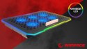 Rampage S48 FREEZ Podstawka chłodząca pod laptop 9-17 RGB 6 wentylatorów
