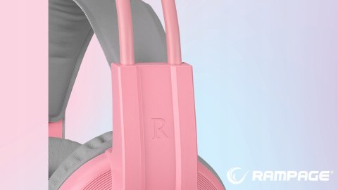 Rampage Słuchawki X-CATTY 7.1 RGB gamingowe z mikrofonem 50mm