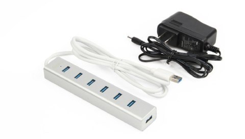 Unitek HUB 7xUSB 3.0 aluminiowy zasilany szybkie ładowanie