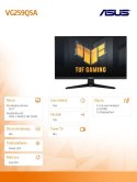 Monitor Asus TUF Gaming VG259Q5A 24.5 Full HD Fast IPS 200Hz 0.3ms HDMI DP