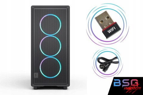 BSG Raptor V41 AMD Ryzen 7 AMD Radeon RX 9070 XT 32GB DDR5 256GB SSD Windows 11 Pro