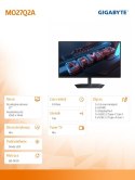 Monitor Gigabyte MO27Q2A 27 cali QHD QD OLED 280 Hz USB C HDMI gaming HDR