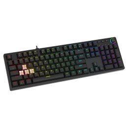 Klawiatura mechaniczna Savio STYX Peach Silent RGB gamingowa