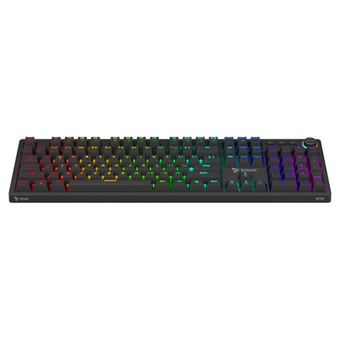 Klawiatura mechaniczna Savio STYX Peach Silent RGB gamingowa