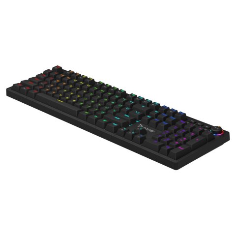 Klawiatura mechaniczna Savio STYX Peach Silent RGB gamingowa