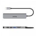 Hub Unitek uHUB S7+ 7w1 USB-C HDMI 4K aluminiowy z PD 100W