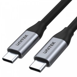 Kabel Unitek 2m USB-C do USB-C 100W 4K 5Gbps szybki aluminiowy