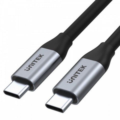 Kabel Unitek 2m USB-C do USB-C 100W 4K 5Gbps szybki aluminiowy