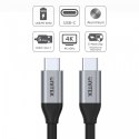 Kabel Unitek 2m USB-C do USB-C 100W 4K 5Gbps szybki aluminiowy