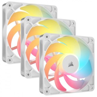 Wentylator Corsair RS120-R 3-pak ARGB biały stylowy i cichy