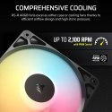 Corsair RS120-R ARGB 120mm wentylator 3 szt. zestaw RGB cichy