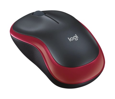 Mysz Logitech M185 bezprzewodowa czerwona kompaktowa 1000 dpi